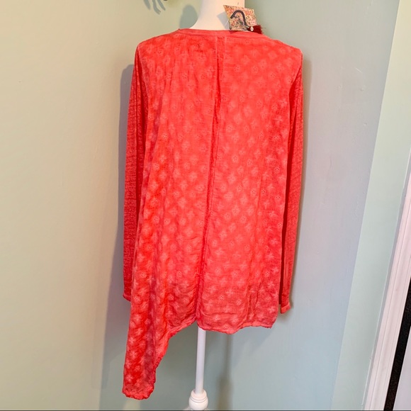 Johnny Was Dixon Long Sleeve Tunic Top - Picture 7 of 8